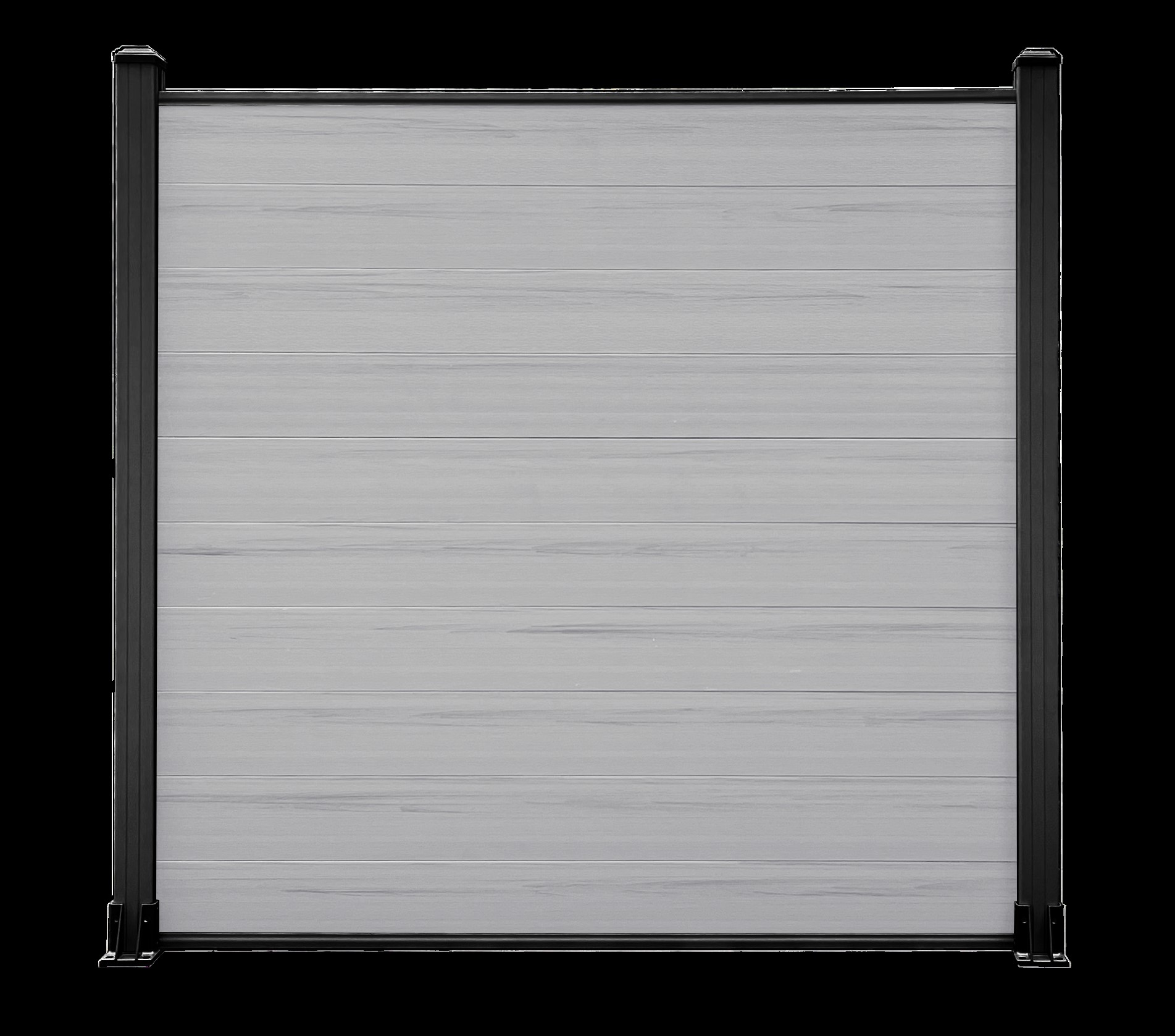 Light Grey composite fencing finish
