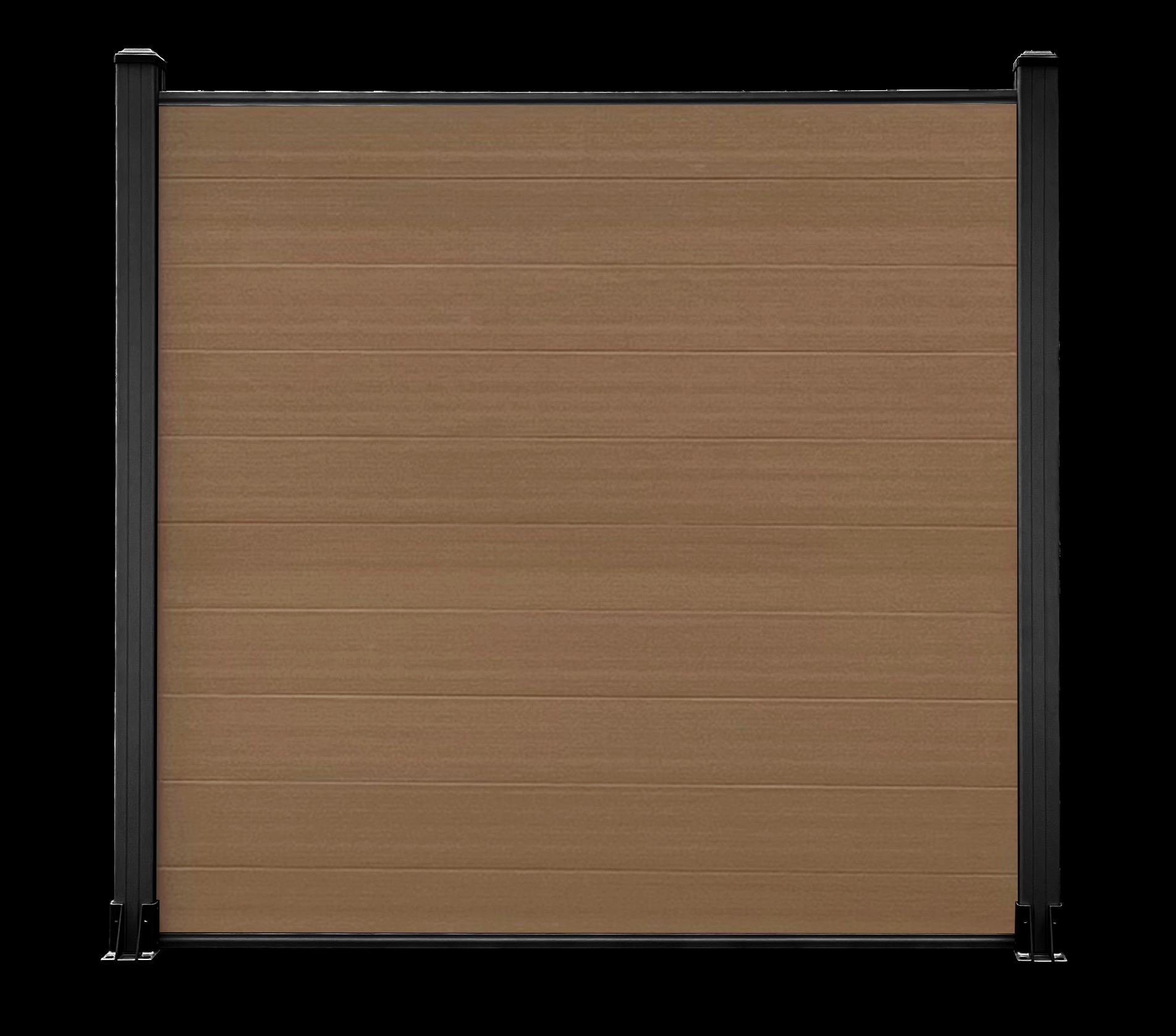 Teak composite fencing finish