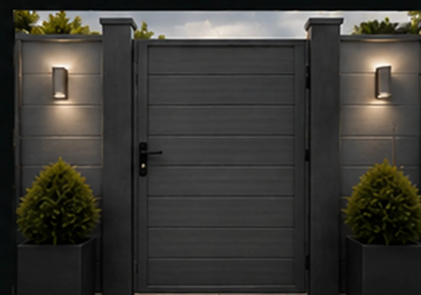 Composite Gates Pinnacle composite fencing system