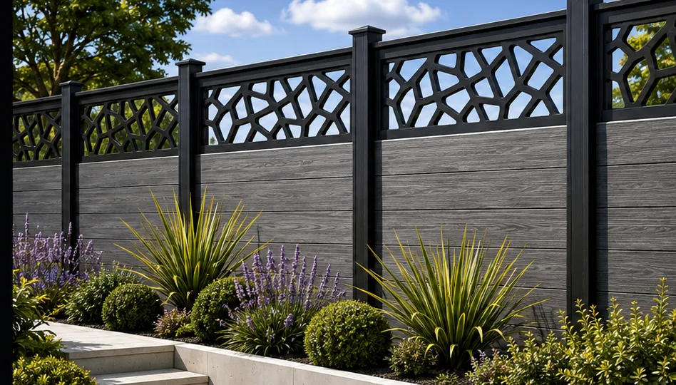 Decorative Screen Top Pinnacle composite fencing system